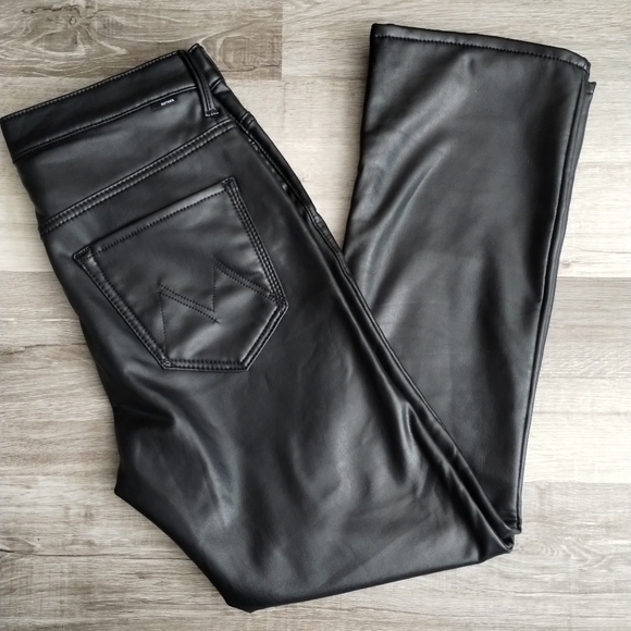 Mother The Insider Ankle Faux Show Leather Pants 29 - Picture 3 of 15